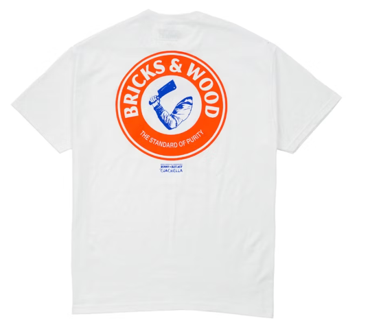 DropX™ Exclusive: Benny the Butcher x Bricks & Wood x Coachella A&H Tee White SZ L