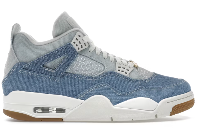 Jordan 4 Retro TEX Denim Worn Blue (Women's) SZ 12/10.5M ORANGE REP BOX MISSING LID