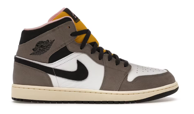 Jordan 1 Mid SE White Cave Stone SZ 8.5 MISSING LID