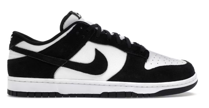 Nike Dunk Low Retro SE Suede Panda SZ 8.5 MISSING LID