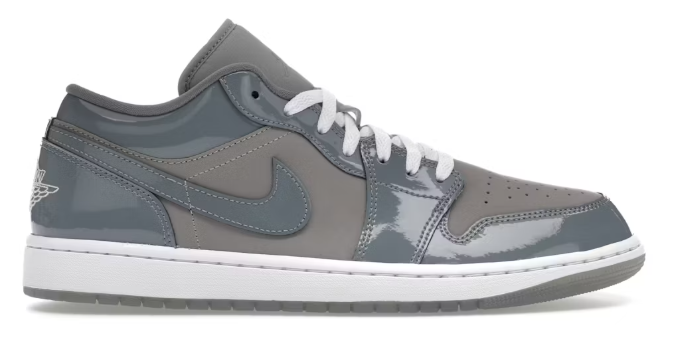 Jordan 1 Low SE Medium Grey Cool Grey White SZ 14 MISSING LID