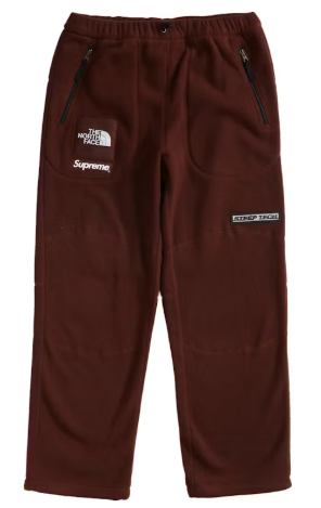 Supreme The North Face Steep Tech Fleece Pant Brown SZ SMALL