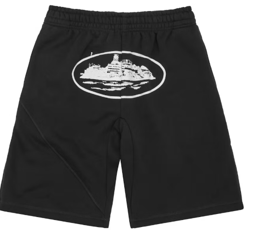 Corteiz OG Alcatraz Shorts Black SZ SMALL