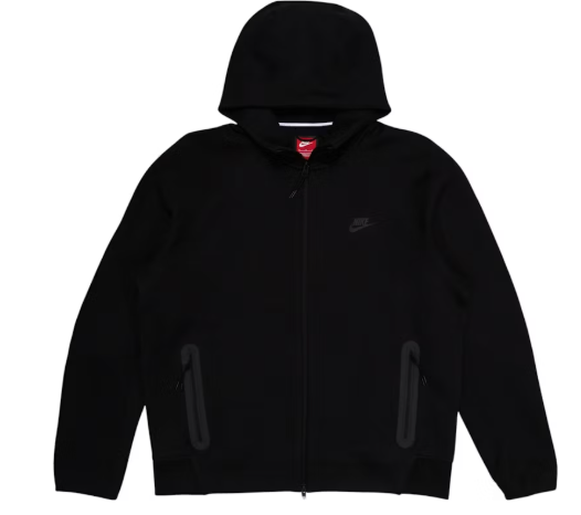 Nike Sportswear Tech Fleece Windrunner Full-Zip Hoodie Black/Black SZ XS