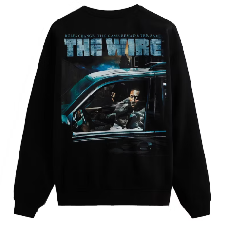 Kith The Wire Rules Change Vintage Crewneck Black SZ S