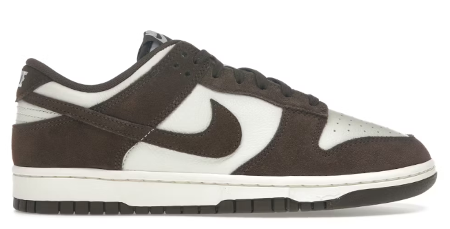 Nike Dunk Low Retro SE Pale Ivory Baroque Brown SZ 9.5 MISSING LID