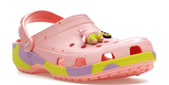 Crocs Classic Clog SpongeBob SquarePants Patrick Star SZ 8 MISSING PATRICK JIBBITZ