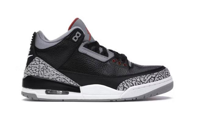 Jordan 3 Retro Black Cement (2018) Sz 8