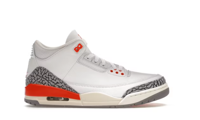 Jordan 3 Retro Georgia Peach (WMNS) Sz 5 (No Lid)