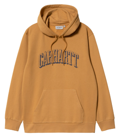 Carhartt WIP Hooded Scrawl Sweat Ochre/Enzian SZ S