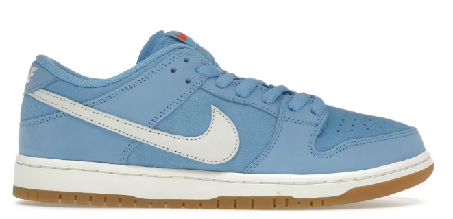 Nike SB Dunk Low Pro University Blue Gum SZ 8 MISSING LID