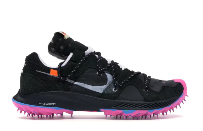 Nike Zoom Terra Kiger 5 Off-White Black SZ 14 USED / SPIKES REMOVED / MISSING LID