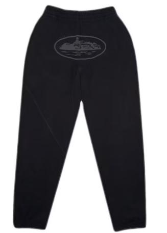 Corteiz OG Alcatraz Bottoms Triple Black SZ M