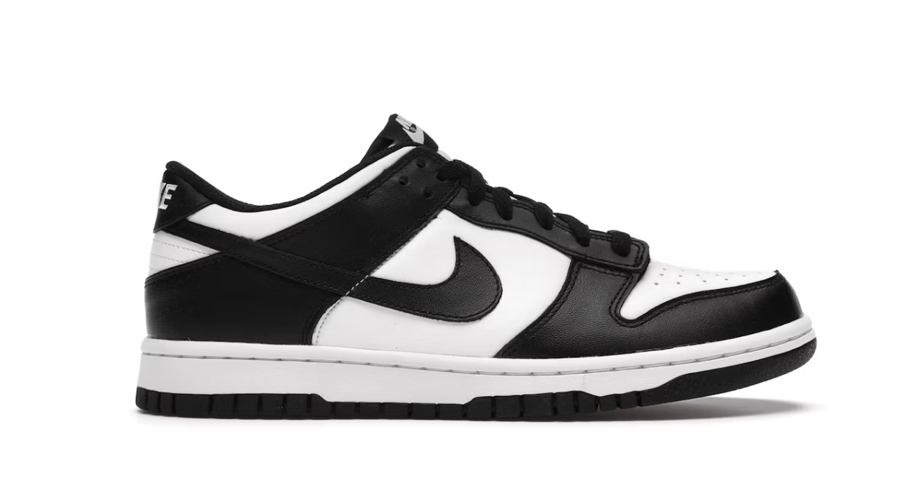 Sz 6.5Y Nike Dunk Low (GS) 'Panda'