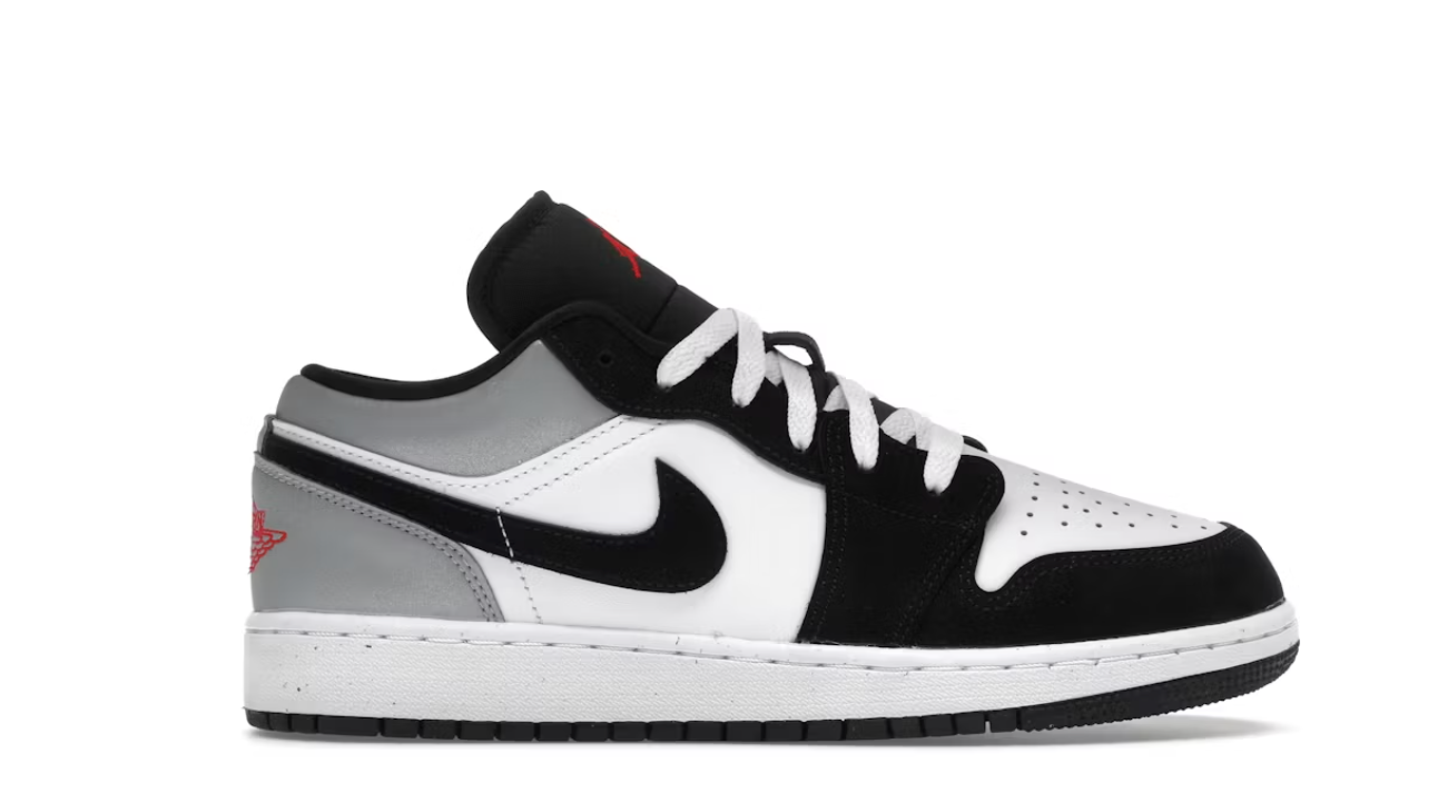 Sz 7Y Air Jordan 1 Low SE (GS) 'Panda Toe'