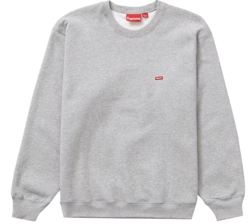 Supreme Small Box Crewneck Heather Grey SZ XL