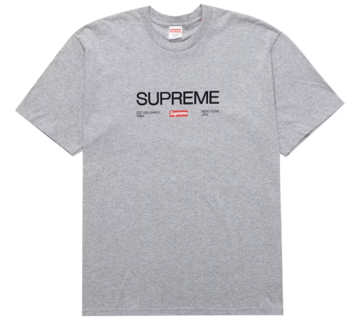 Supreme Est. 1994 Tee Heather Grey SZ M