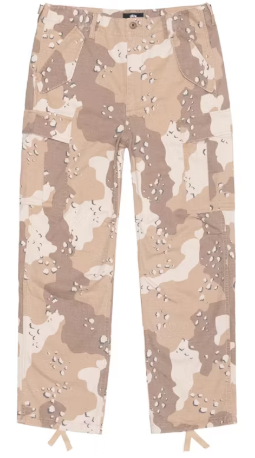 Stussy Military Ripstop Cargo Pant Desert Camo SZ 34