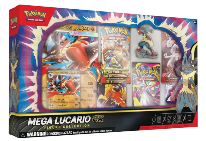 2025 Pokémon Mega Evolution Mega Lucario ex Figure Collection Box