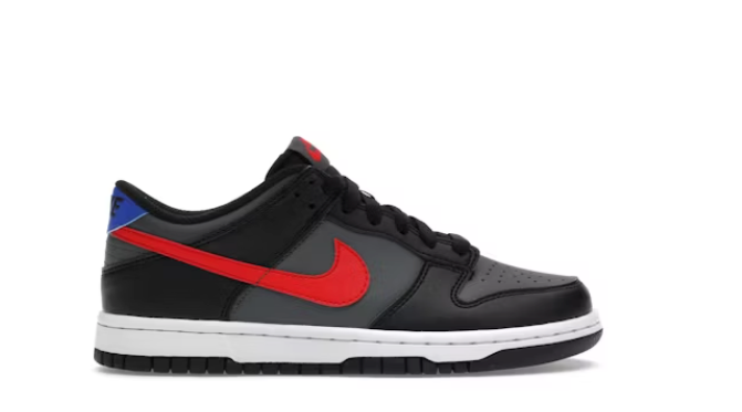 Nike Dunk Low Black Racer Blue Red (GS) Sz 7Y