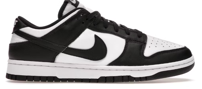 Nike Dunk Low Retro White Black Panda SZ 9.5 MISSING LID
