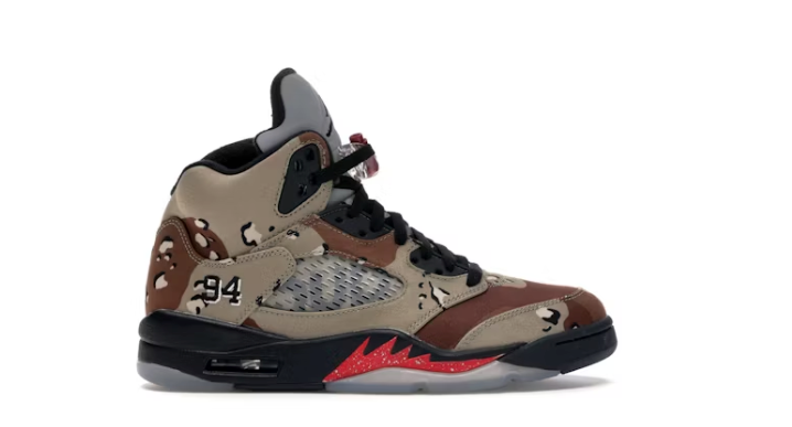 Jordan 5 Retro Supreme Desert Camo Sz 11.5 Rep Box
