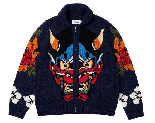 Palace Demon Cowichan Knit Blue SZ S