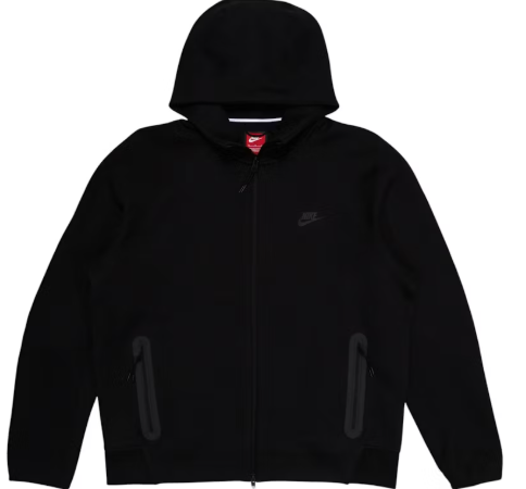 Nike Sportswear Tech Fleece Windrunner Full-Zip Hoodie Black/Black SZ L