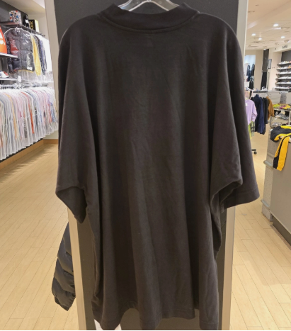 Yeezy Gap Engineered by Balenciaga Logo 3/4 Sleeve T-shirt BROWN SZ M