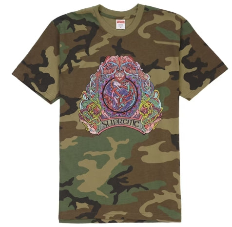 Supreme Knot Tee Woodland Camo SZ M USED