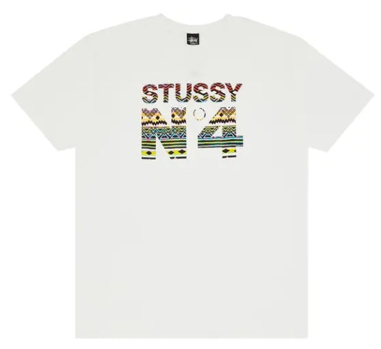 Stussy Tribal No. 4 Tee 'White' SZ XXL