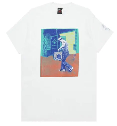 Stussy Gear Boombox Man Tee 'White' SZ M