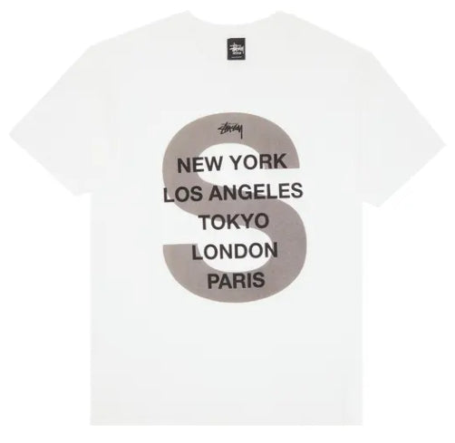 Stussy S Cities Tee 'White' SZ M
