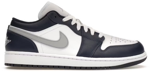Jordan 1 Low Wolf Grey Midnight Navy SZ 9.5 MISSING LID