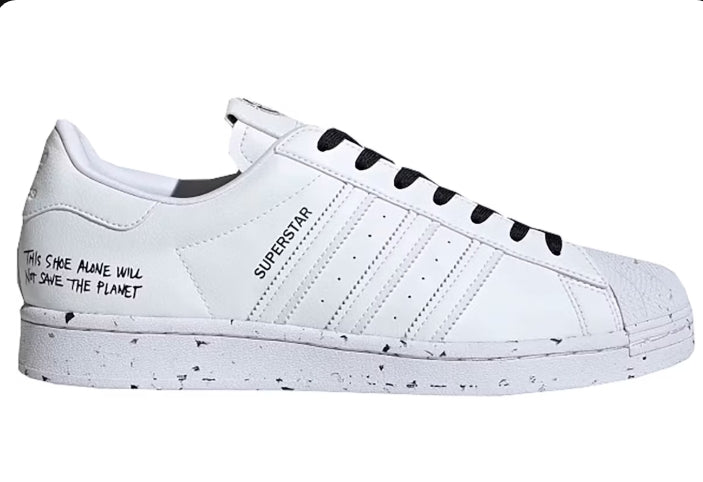 adidas Superstar Clean Classics White Black SZ 10.5