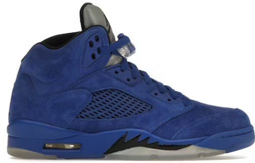 Jordan 5 Retro Blue Suede (Rep Lace Lock) Sz 9.5