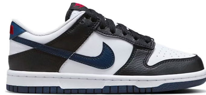 Nike Dunk Low Black White Midnight Navy (GS) SZ 5Y