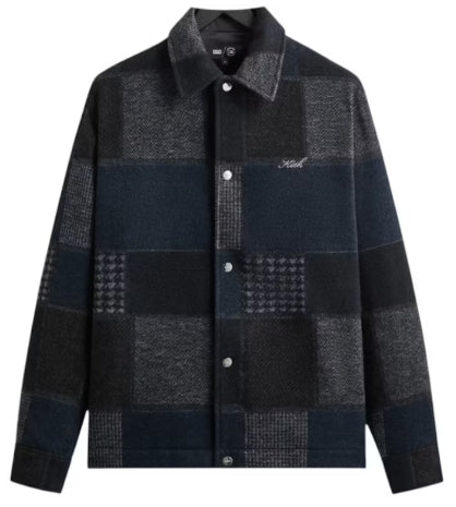 Kith x New York Yankees Patchwork Wool Coaches Jacket Nocturnal SZ M