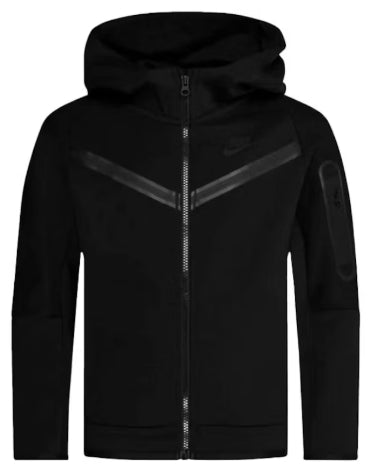 Nike Sportswear Kids' Tech Fleece Windrunner Full-Zip Hoodie Black/Black SZ SMALL