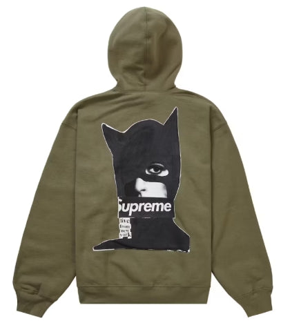 Supreme Catwoman Hooded Sweatshirt Light Olive SZ SMALL