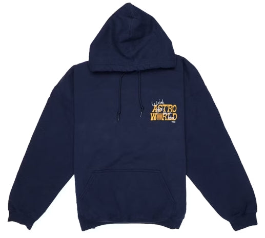 Travis Scott Astroworld Houston Exclusive Hoodie Blue SZ LARGE USED