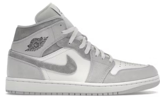 Jordan 1 Mid SE Neutral Grey Sail (MISSING LID) SZ 14