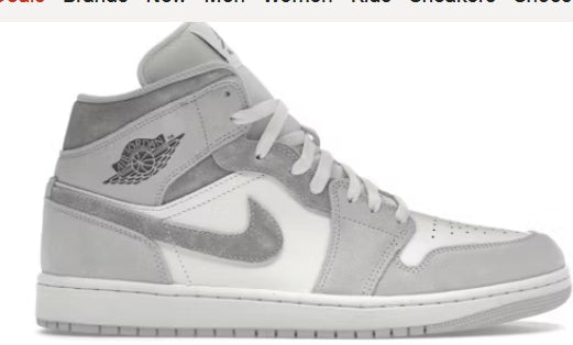 Jordan 1 Mid SE Neutral Grey Sail SZ 9 (NO LID)