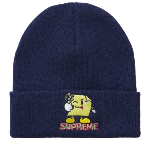 Supreme Sticky Note Beanie Navy