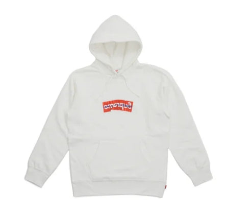 Supreme Comme Des Garcons Hoodie White Sz Large USESD