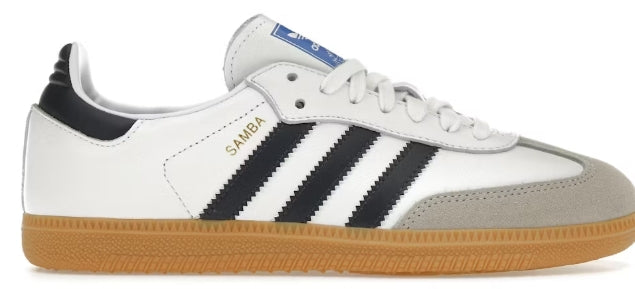 adidas Samba OG White Night Indigo Gum SZ 13 SCUFFS