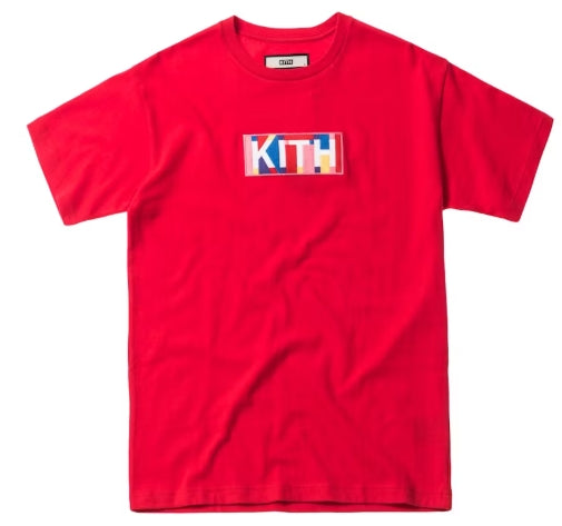 Kith Geo Colors Tee Red SZ S
