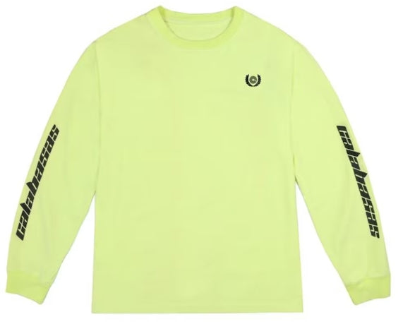 adidas Yeezy Calabasas Long Sleeves Tee Frozen Yellow SZ S
