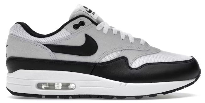 Nike Air Max 1 Essential White Pure Platinum Black SZ 12 MISSING LID