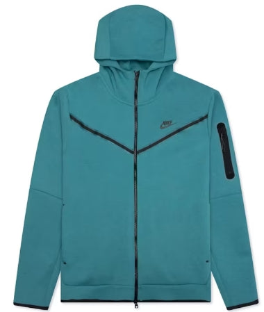 Nike Sportswear Tech Fleece Full-Zip Hoodie Mineral Teal SZ MEDIUM